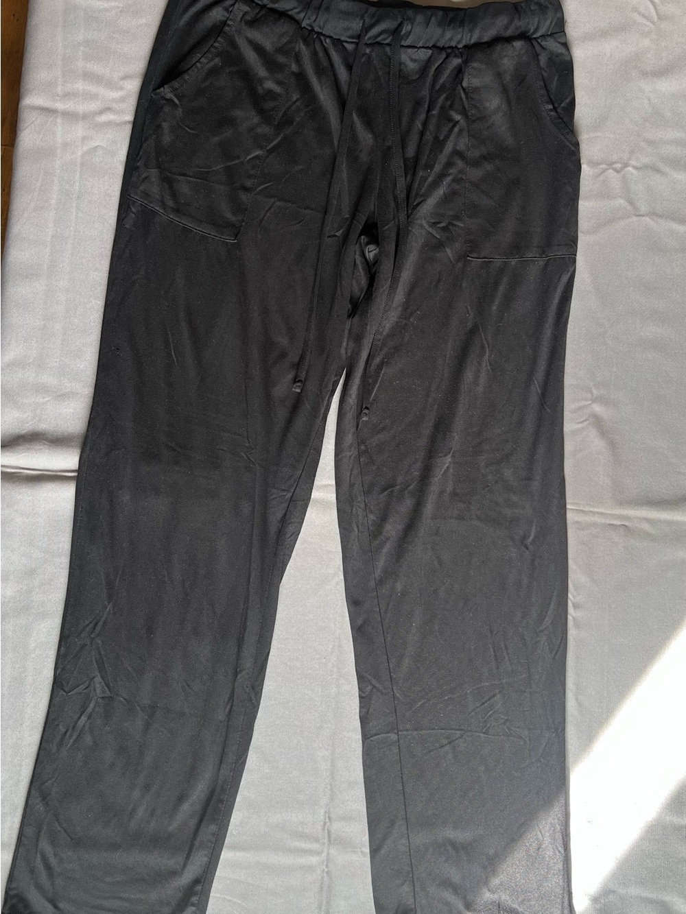 Lucky Brand womens Black Drawstring Joggers